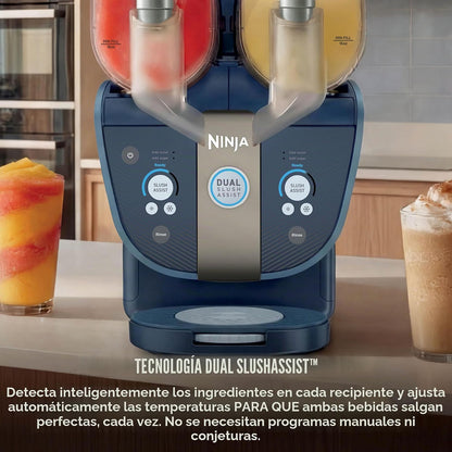 Ninja SLUSHi Twist Máquina de Bebidas Congeladas 2 en 1 | Granizados, Frappés y Bebidas Heladas