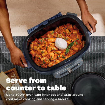 Ninja MultiPot XL 12 en 1 | Olla Multicooker, Cocina 2 Comidas a la Vez con DualZone