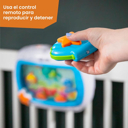 Baby Einstein Sea Dreams - Juguete calmante con control remoto para recién nacidos  | Luces Suaves + Melodías | Control Remoto