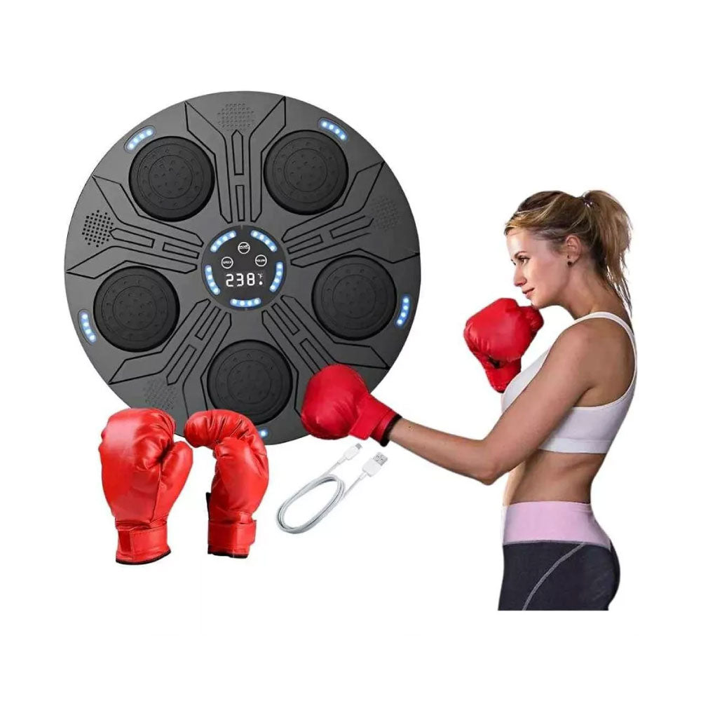 Maquina De Boxeo Musical Inteligente Bluetooth Con Guantes