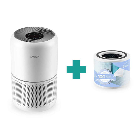 Combo LEVOIT Purificador de aire Core 300-P + Filtro de Repuesto Original Removedor de Humo