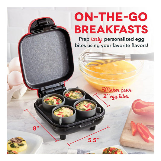 DASH - Máquina para picar huevos estilo Sous Vide con moldes de silicona para sándwiches de desayuno