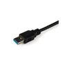 Transferencia de Datos/Cable de Alimentación 1 x 9-pin USB 3.0 Type A - Male - Negro - StarTech.com