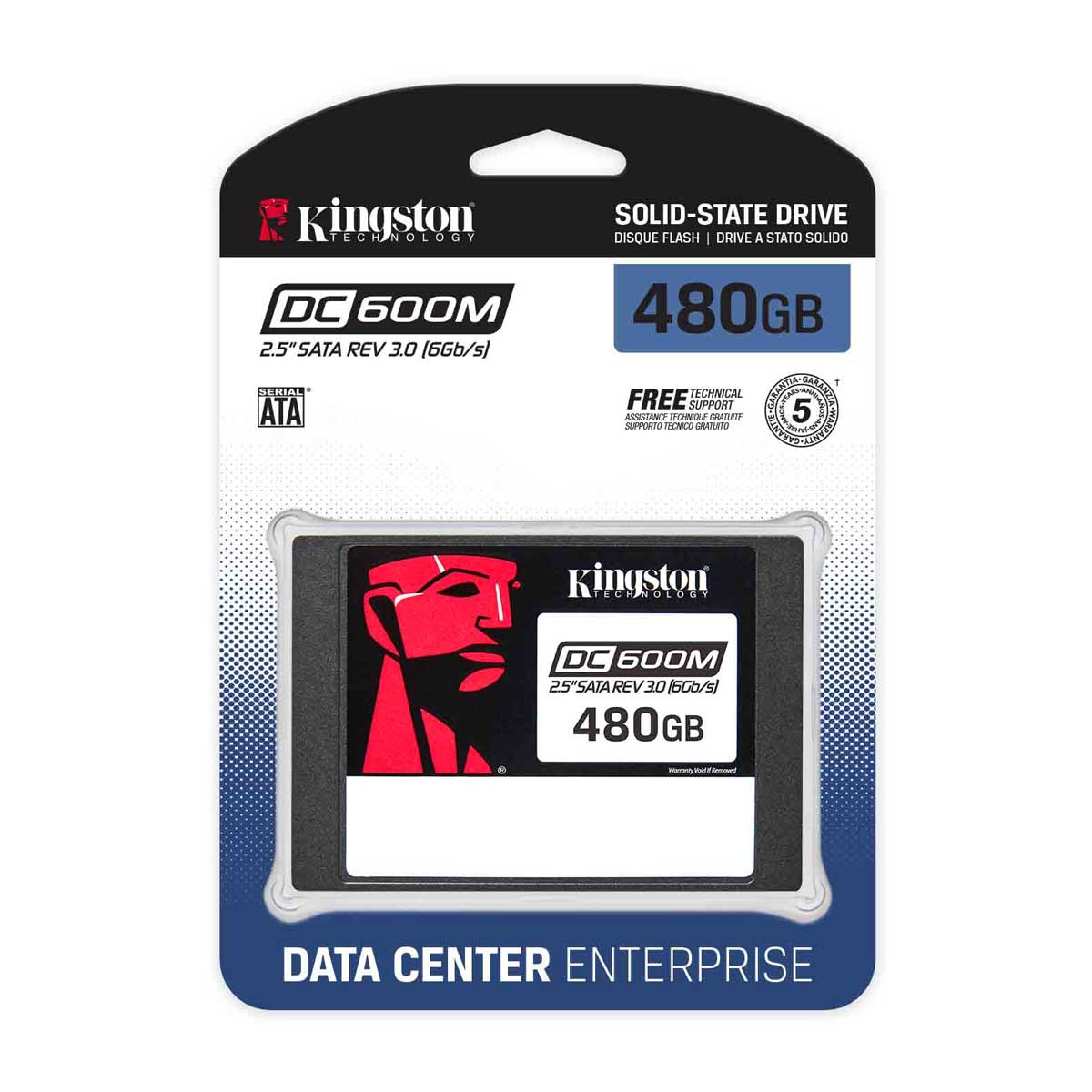 Unidad de estado sólido Kingston DC600M - 2.5" Interno - 480GB - SATA (SATA/600)