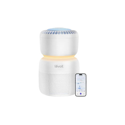 LEVOIT – Purificador de Aire para Habitación de Bebés | Máquina de Ruido Blanco + Luz Nocturna