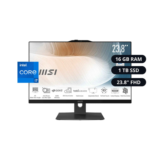 All In One MSI AM242TP 1M-839US - 23.8" Táctil, Intel Core i7, 16GB RAM, 1TB SSD + 1TB HDD, Windows 11