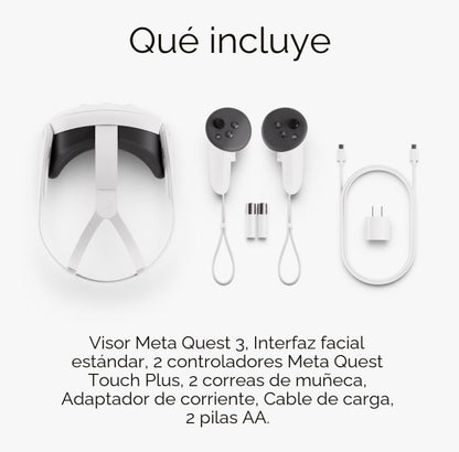 Meta Quest 3 512GB Visor de Realidad Virtual Sin Cables (Renewed Premium)