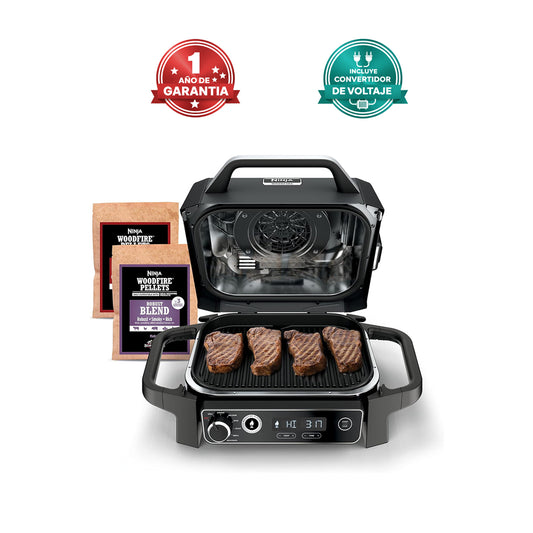Parrilla 7 en 1 + Ahumador + Freidora de Aire - Ninja Woodfire OG701