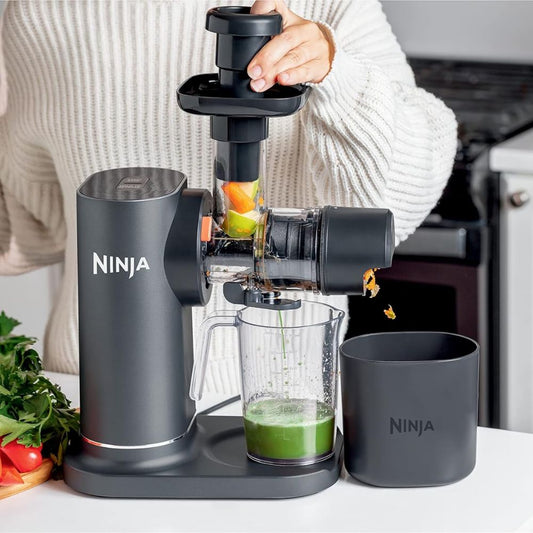 Exprimidor Ninja NeverClog | Extractor de Prensa Fría | Control de Pulpa | Fácil de Limpiar