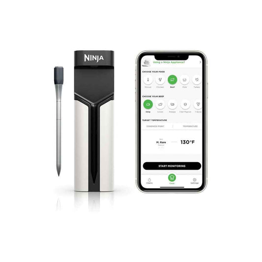 Termómetro Inalámbrico Ninja ProChef | Sonda Bluetooth de Largo Alcance | Para Parrilla, Horno y Freidora de Aire