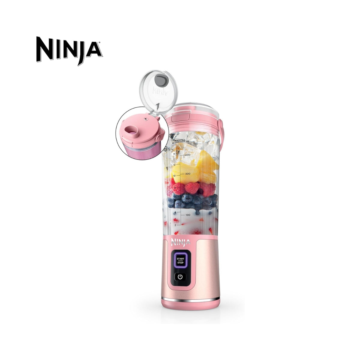 Licuadora Portátil Ninja Blast de 18 oz en Lima Perú, Recargable por USB-C, Ideal para Batidos y Smoothies