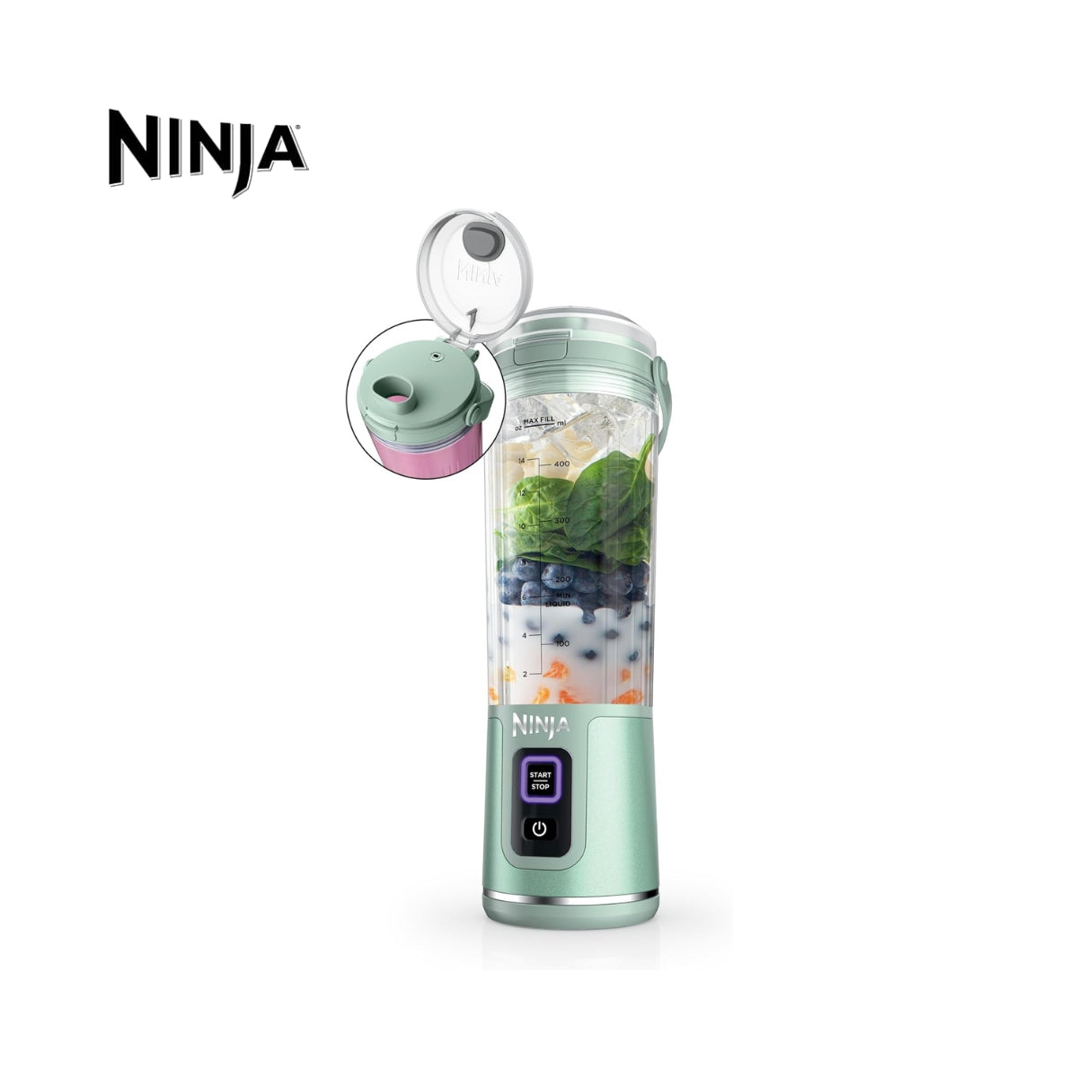 Licuadora Portátil Ninja Blast de 18 oz en Lima Perú, Recargable por USB-C, Ideal para Batidos y Smoothies