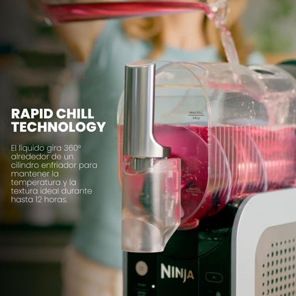 Ninja SLUSHi - Máquina de bebidas congeladas y granizados con tecnología RapidChill  | Capacidad 88 oz | Sin Necesidad de Hielo