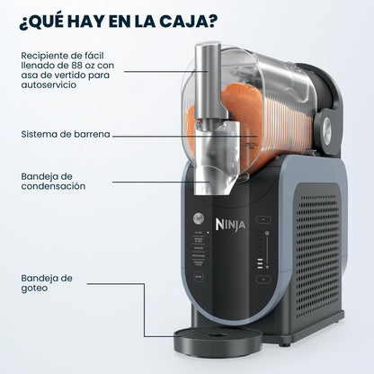 Ninja SLUSHi - Máquina de bebidas congeladas y granizados con tecnología RapidChill  | Capacidad 88 oz | Sin Necesidad de Hielo