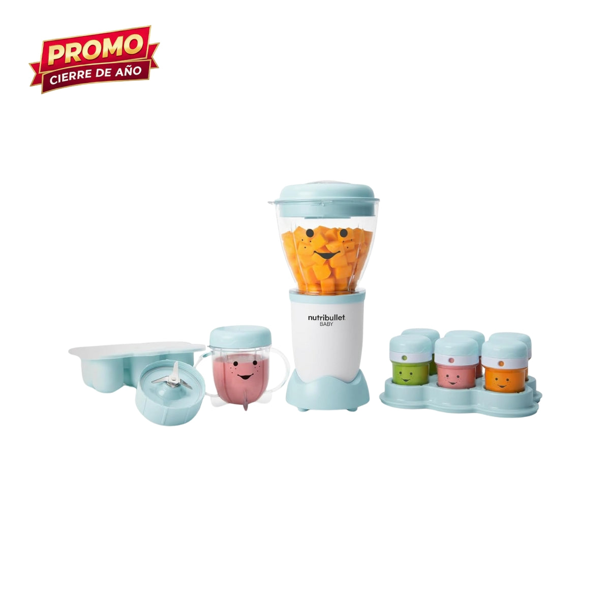 NutriBullet Baby - Licuadora de alimentos para bebés, 32 onzas