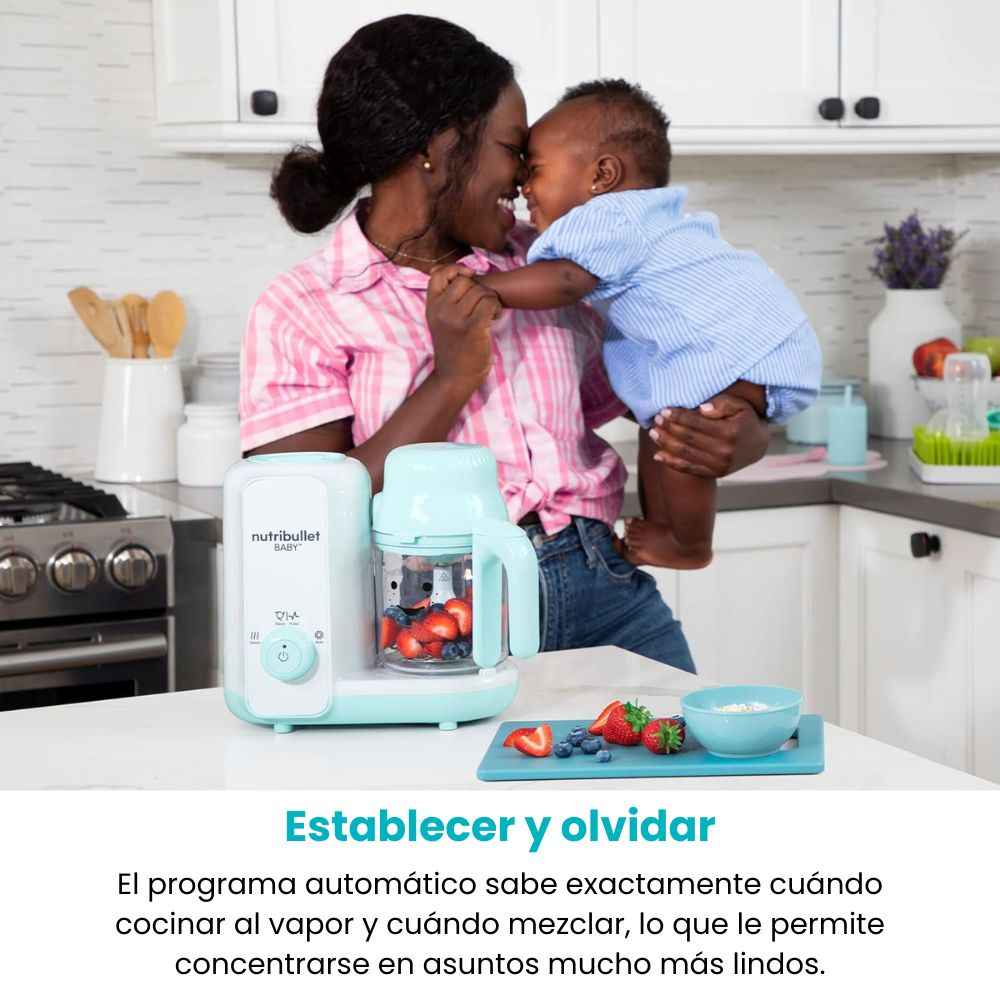 Nutribullet Baby todo en 1 - vaporera y licuadora para bebés Nutribullet - Steam + Blend