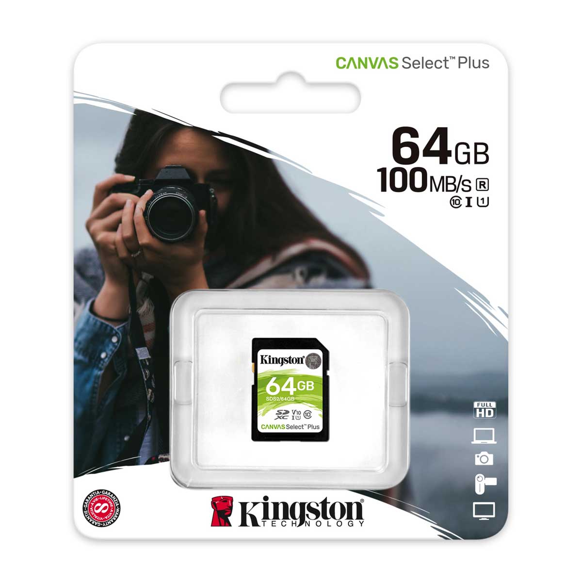 SDXC Kingston Canvas Select Plus SDS2 - 64GB