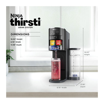 Ninja Thirsti - Sistema de bebidas, fabricante de refrescos, crea bebidas gaseosas únicas y sin gas