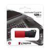 Unidad flash Kingston DataTraveler Exodia M DTXM - 128GB - Rojo, negro