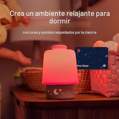 Máquina de sonido para bebés Hatch y generador de rutina de luz nocturna (Putty)