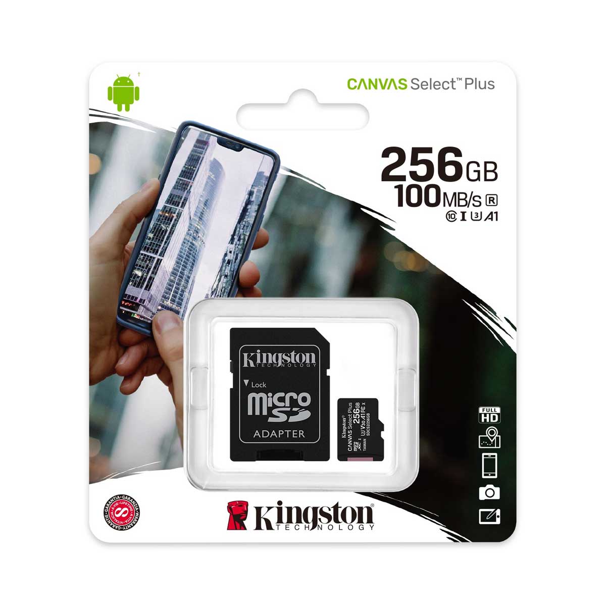 MicroSDXC Kingston Canvas Select Plus SDCS2 - 256GB