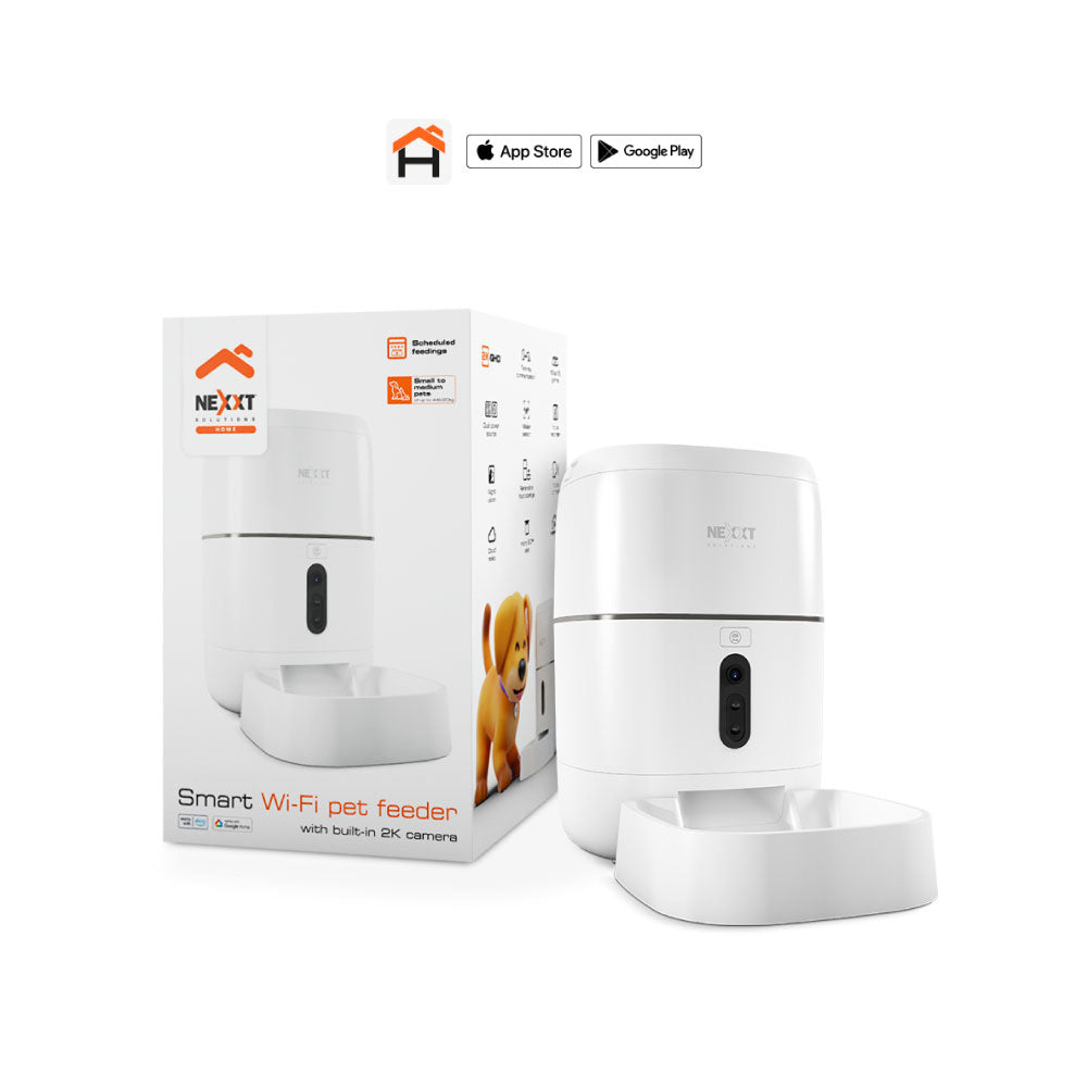 Dispensador inteligente de alimento para mascotas - Nexxt Solutions Connectivity Pet Feeder - Camera 1080p