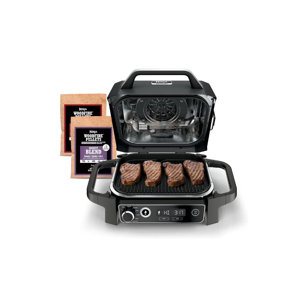 Parrilla 7 en 1 + Ahumador + Freidora de Aire - Ninja Woodfire OG701
