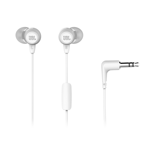 Audífonos JBL C50HI In-Ear 3.5 mm Con Micrófono Blanco