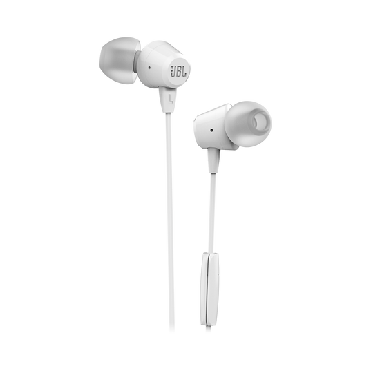 Audífonos JBL C50HI In-Ear 3.5 mm Con Micrófono Blanco